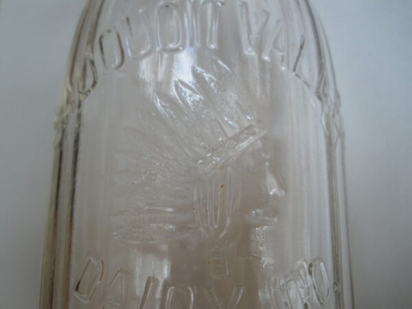 Vintage MILK BOTTLE Pint - Sauquoit Valley Dairy - Indian Logo - Image 5