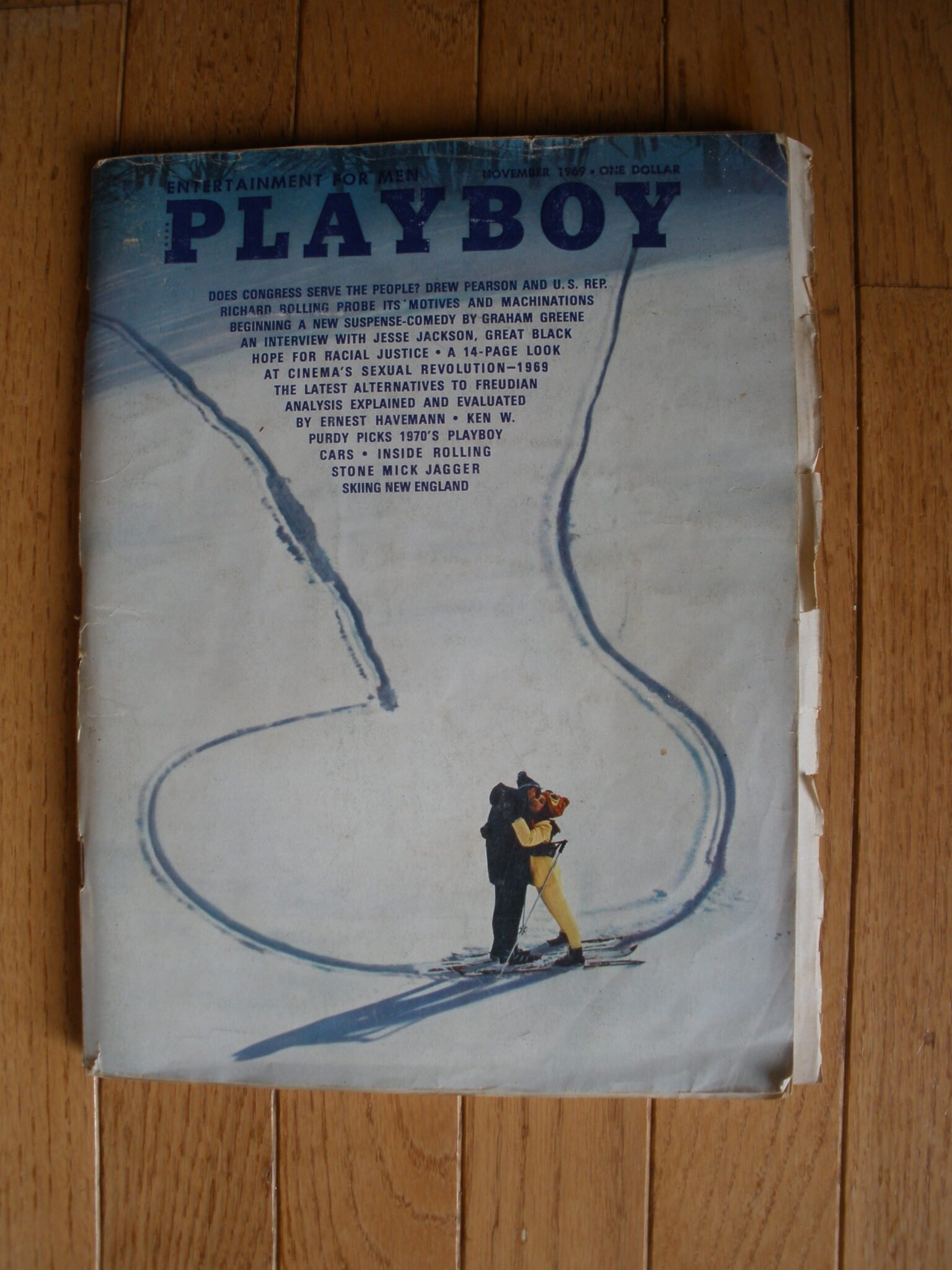 PLAYBOY MAGAZINE Nov 1969 Centerfold Claudia Jennings Jesse Jackson
