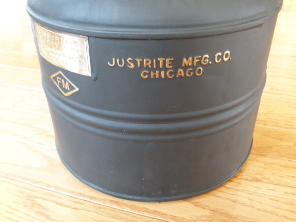 1930s JUSTRITE SAFETY CAN - Justrite Manufacturing Company, Chicago - Image 4