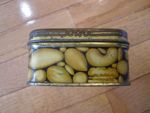 1930s E.F. KEMP SALTED MIXED NUTS TIN - Golden Glow Shops, Boston, MA - Image 4