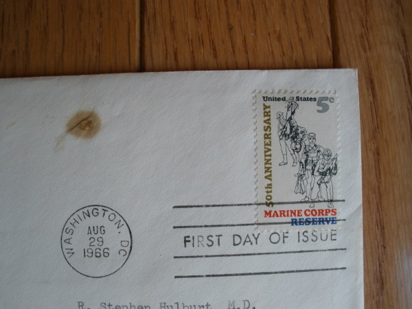 1960s era MARINE CORPS RESERVE FIRST DAY COVER STAMP – SUPERNOVA ANTIQUES