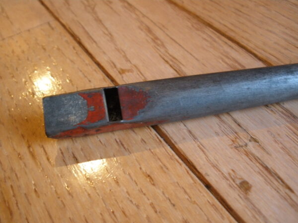 VINTAGE WWI TRENCH ART METAL FLUTE - Image 2