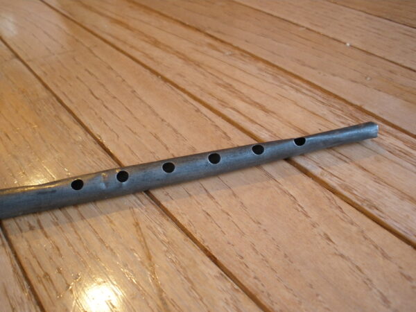 VINTAGE WWI TRENCH ART METAL FLUTE - Image 3