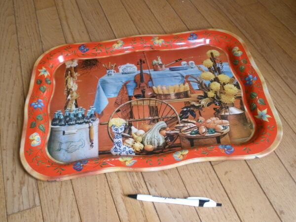 1960s COCA-COLA STILL LIFE HARVEST SERVING TRAY - Image 6