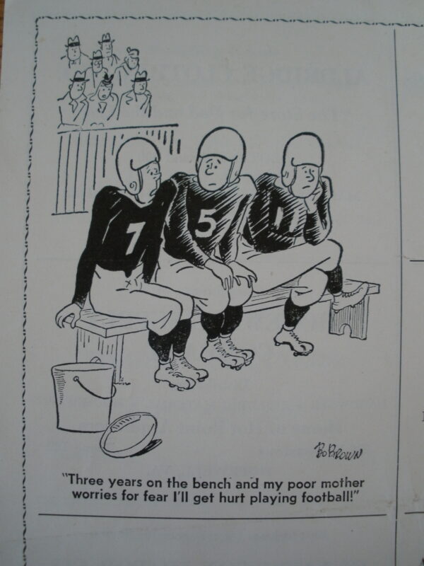 ORIGINAL 1949 HOPEWELL HIGH SCHOOL vs GRAINGER HS FOOTBALL PROGRAM - Image 5