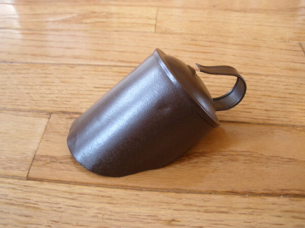 Mid-Century Tin SCOOP - Vintage Kitchen Tool - Brown Satin - Image 2