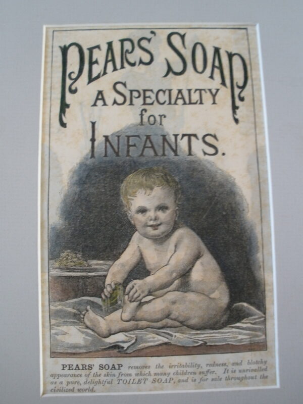 WYNGATE STUDIO ART PRINT - 1886 PEARS SOAP ADVERT