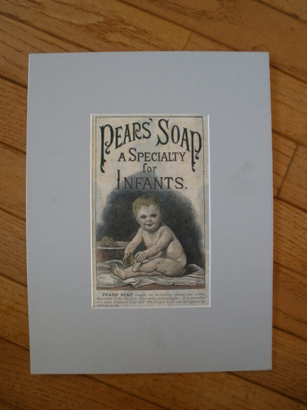 WYNGATE STUDIO ART PRINT - 1886 PEARS SOAP ADVERT - Image 2