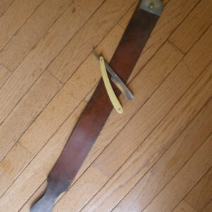 Vintage HORSE HIDE RAZOR STROP - Barber Shop