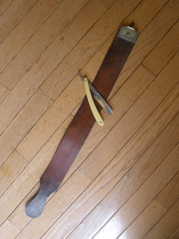 Vintage HORSE HIDE RAZOR STROP - Barber Shop