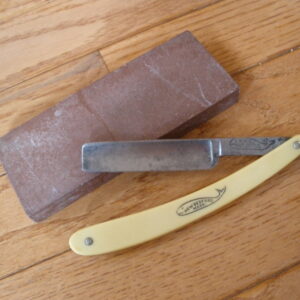 Vintage CHOCOLATE BROWN RAZOR HONE or WHETSTONE