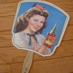 1944 SHIRELY TEMPLE RC COLA HAND FAND - Nehi-Royal Crown Bottling Co.