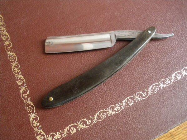 Antique 1800s GEORGE WOSTENHOLM & SONS CELEBRATED STRAIGHT EDGE RAZOR