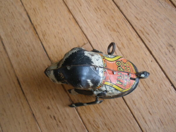 1940s FLIPO Mechanical JUMPING DOG - Marx Tin Toy - Wind Up - Image 5