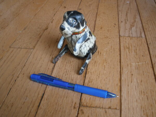 1940s FLIPO Mechanical JUMPING DOG - Marx Tin Toy - Wind Up - Image 7