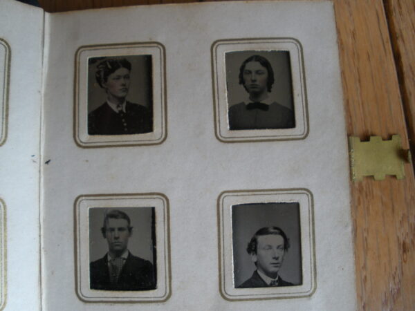 Late 1800s GEM SIZE TIN TYPE PHOTOGRAPH - 80 Different Portraits - Image 5