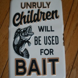 NOVELTY TIN FISHING SIGN