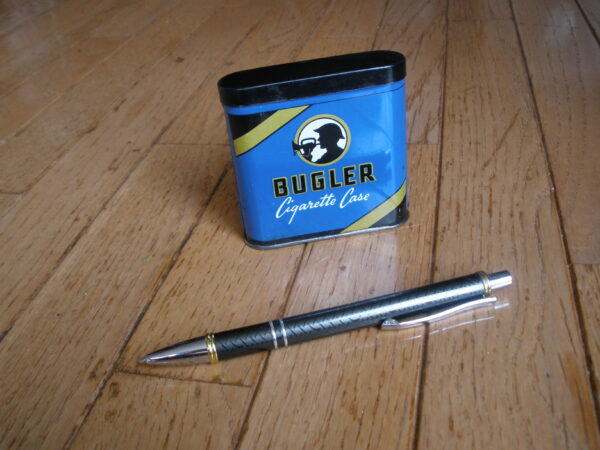 1940s BUGLER TOBACCO TIN CIGARETTE CASE - Image 6