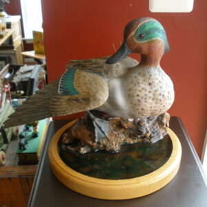 Vintage MOUNTED GREEN WING TEAL DUCK DECOY