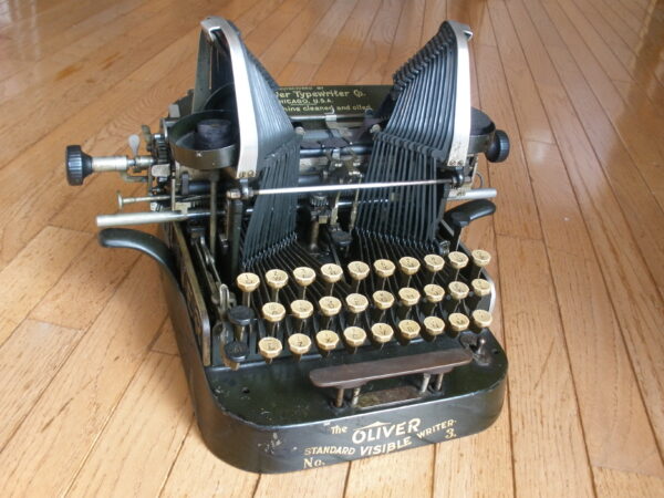 Working Early 1900s OLIVER STANDARD BAT WING VISIBLE TYPEWRITER No 3