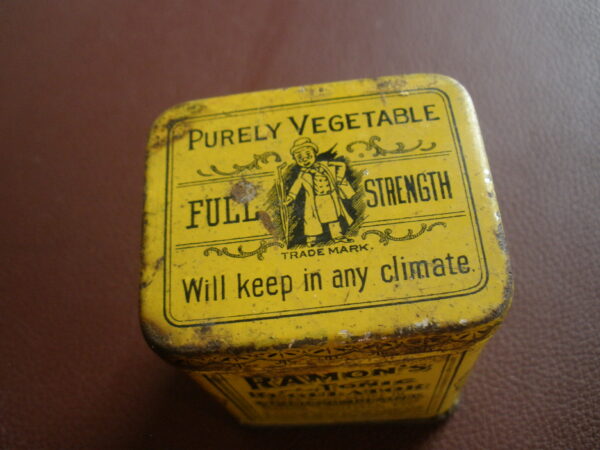 Early 1900s RAMON'S TONIC REGULATOR APOTHECARY TIN - Image 2