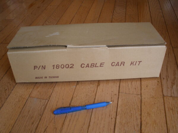 New Old Stock WOOD CABLE CAR ASSEMBLY HOBBY KIT - Image 8