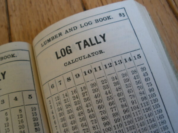 Original 1904 SCRIBNER'S LUMBER & POCKET LOG BOOK - Image 3