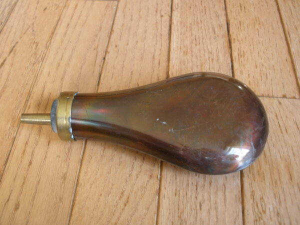 Replica CIVIL WAR BRASS & COPPER POWDER FLASK - Image 4
