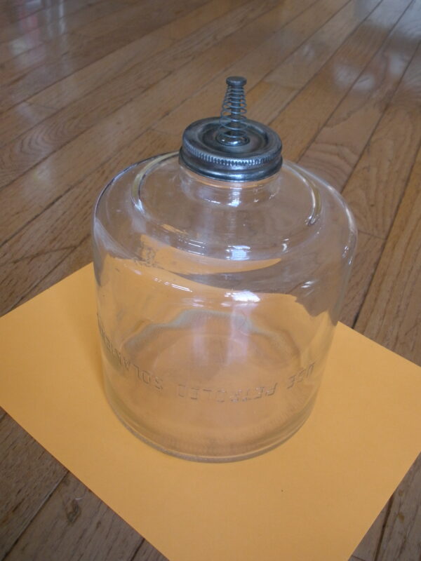 Vintage STOVE KEROSENE CLEAR GLASS DRIP JUG