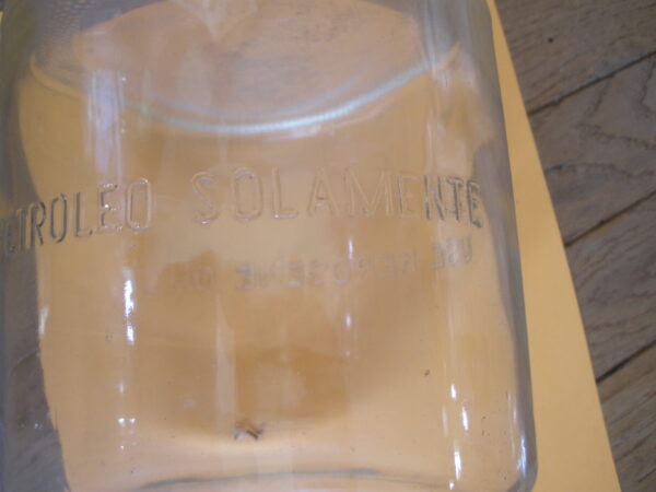 Vintage STOVE KEROSENE CLEAR GLASS DRIP JUG - Image 10