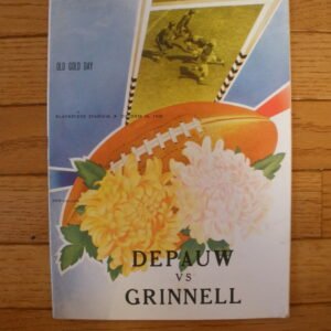 ORIGINAL DEPAUW versus GRINNELL FOOTBALL PROGRAM, Oct 16, 1948