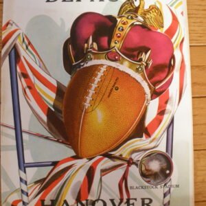 ORIGINAL 1948 HANOVER COLLEGE - DEPAUW UNIVERSITY FOOTBALL PROGRAM - Leatherheads