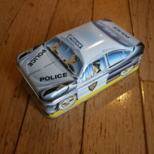 1982 POLICE CRUISER METAL TIN - Ian Logan Carlectable