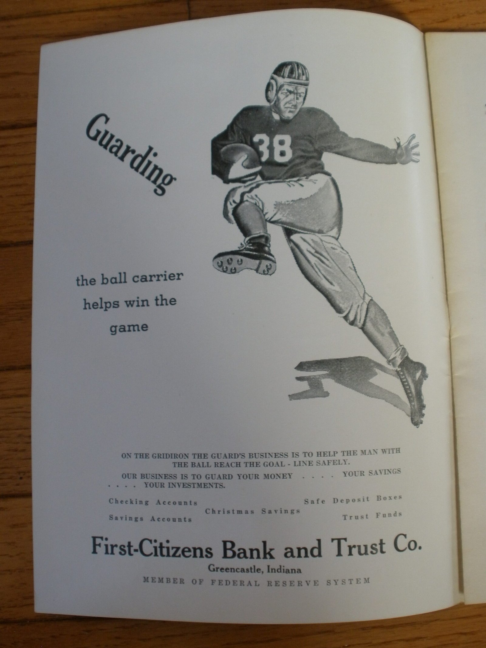 ORIGINAL DEPAUW versus ILLINOIS WESLEYAN FOOTBALL PROGRAM, Nov 6, 1948 - Image 2