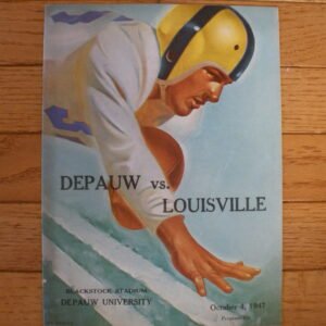 ORIGINAL 1948 UNIVERSITY OF LOUISVILLE - DEPAUW FOOTBALL PROGRAM