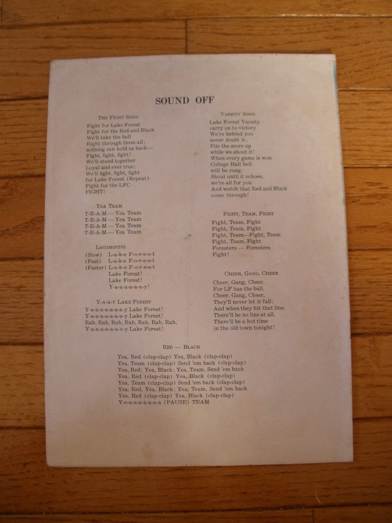 ORIGINAL DEPAUW versus LAKE FOREST FOOTBALL PROGRAM, Oct 30, 1948 - Image 3