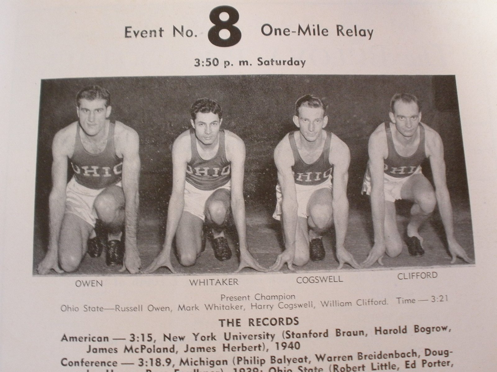 1949 TRACK & FIELD CHAMPIONSHIP PROGRAM - University of Illinois - Image 2