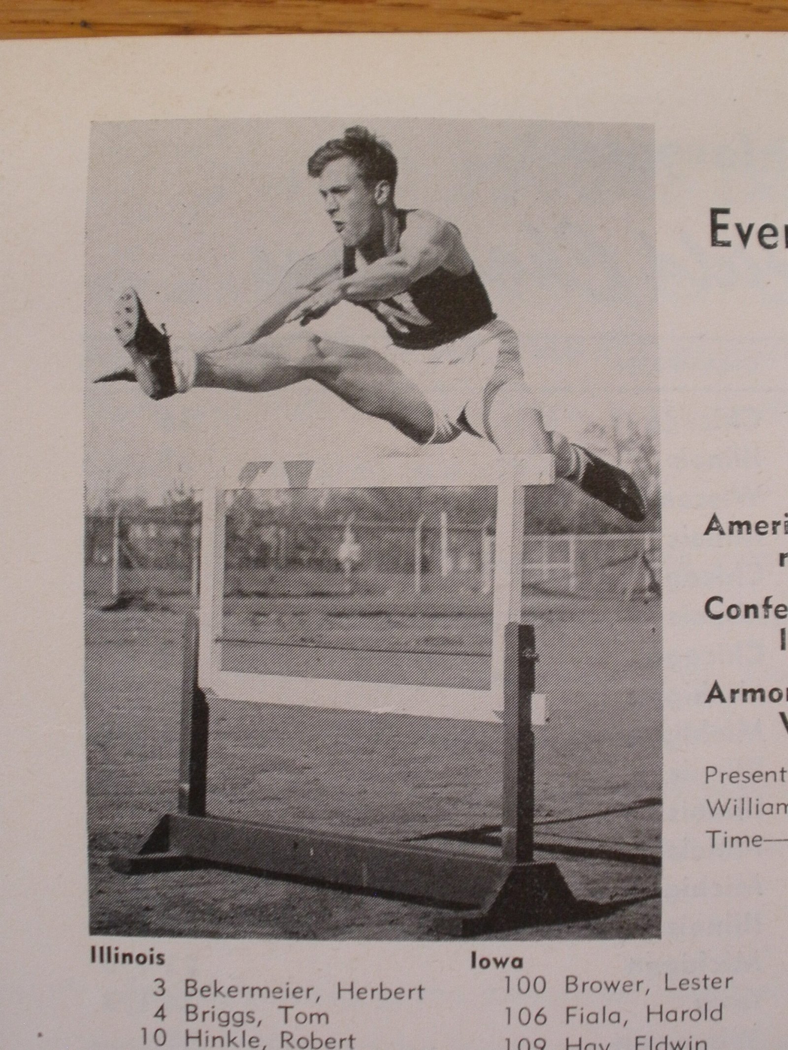 1949 TRACK & FIELD CHAMPIONSHIP PROGRAM - University of Illinois - Image 3