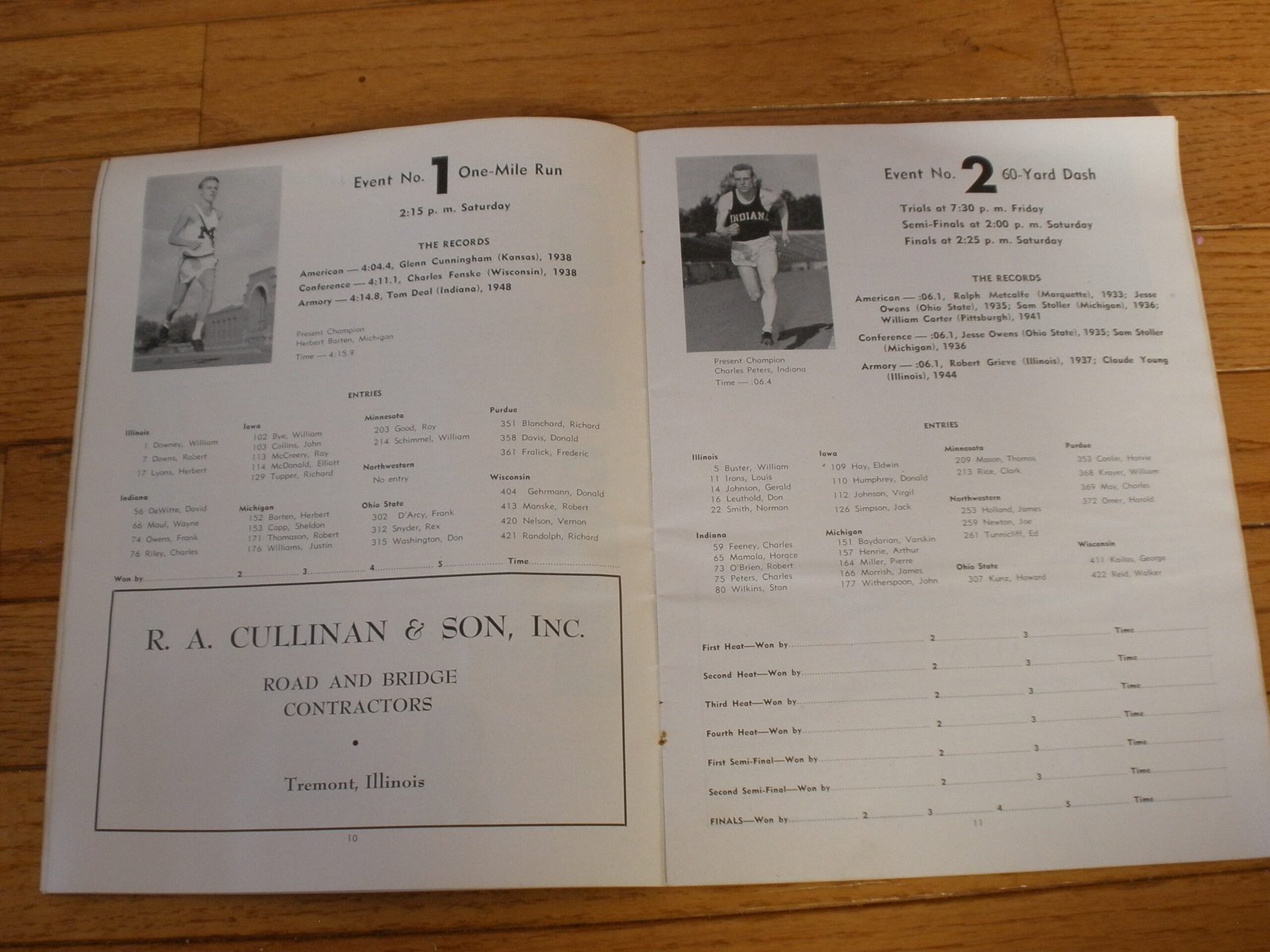 1949 TRACK & FIELD CHAMPIONSHIP PROGRAM - University of Illinois - Image 4