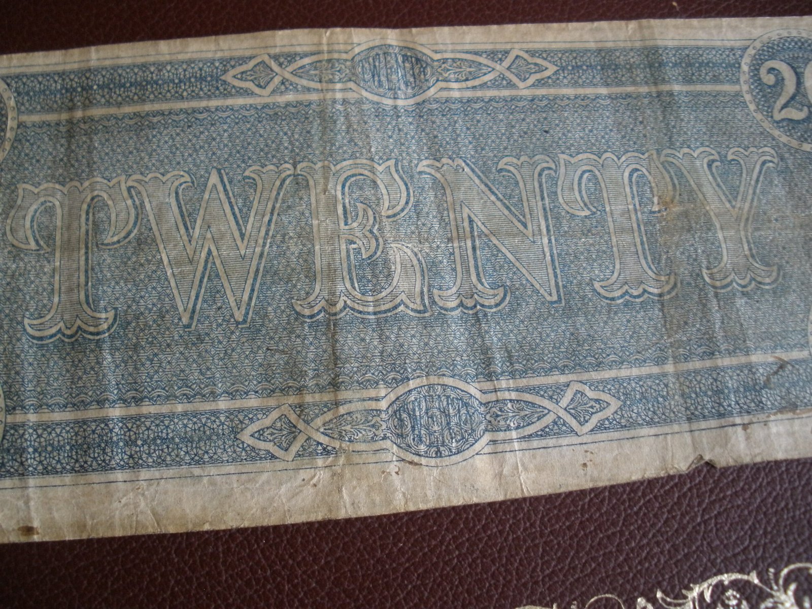 1864 CONFEDERATE STATES OF AMERICA $20 CURRENCY NOTE - Image 9