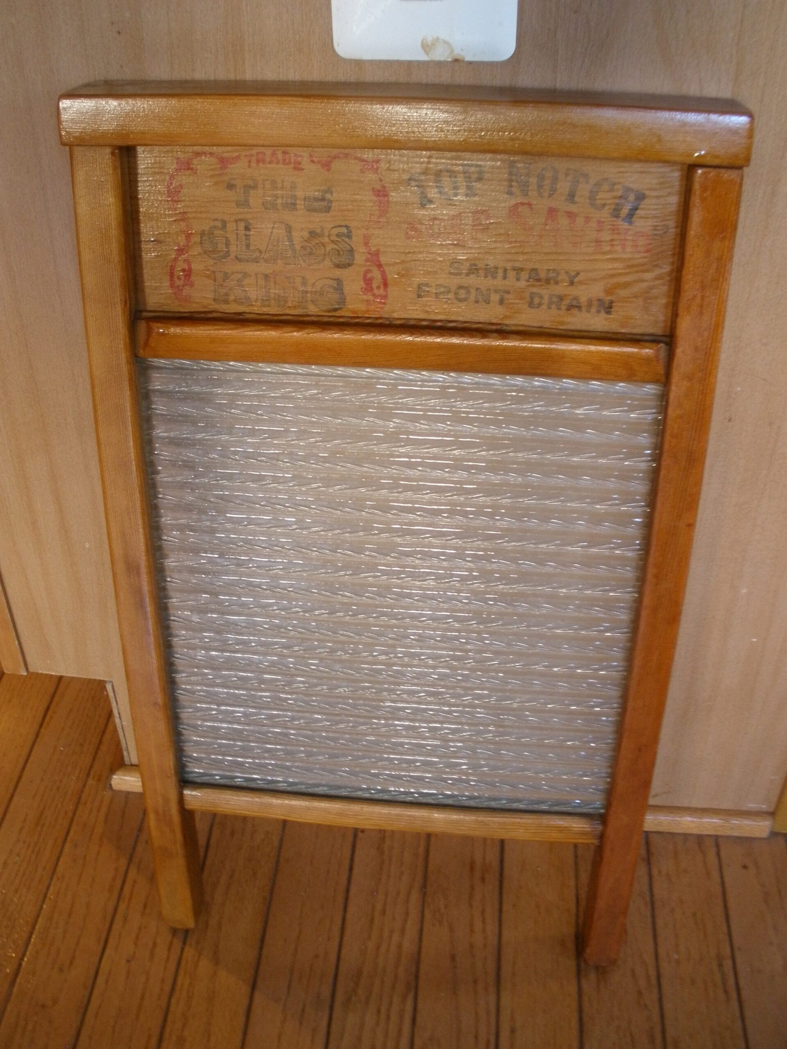 Antique "THE GLASS KING" WASHBOARD No. 860 - National Washboard Company - Image 2