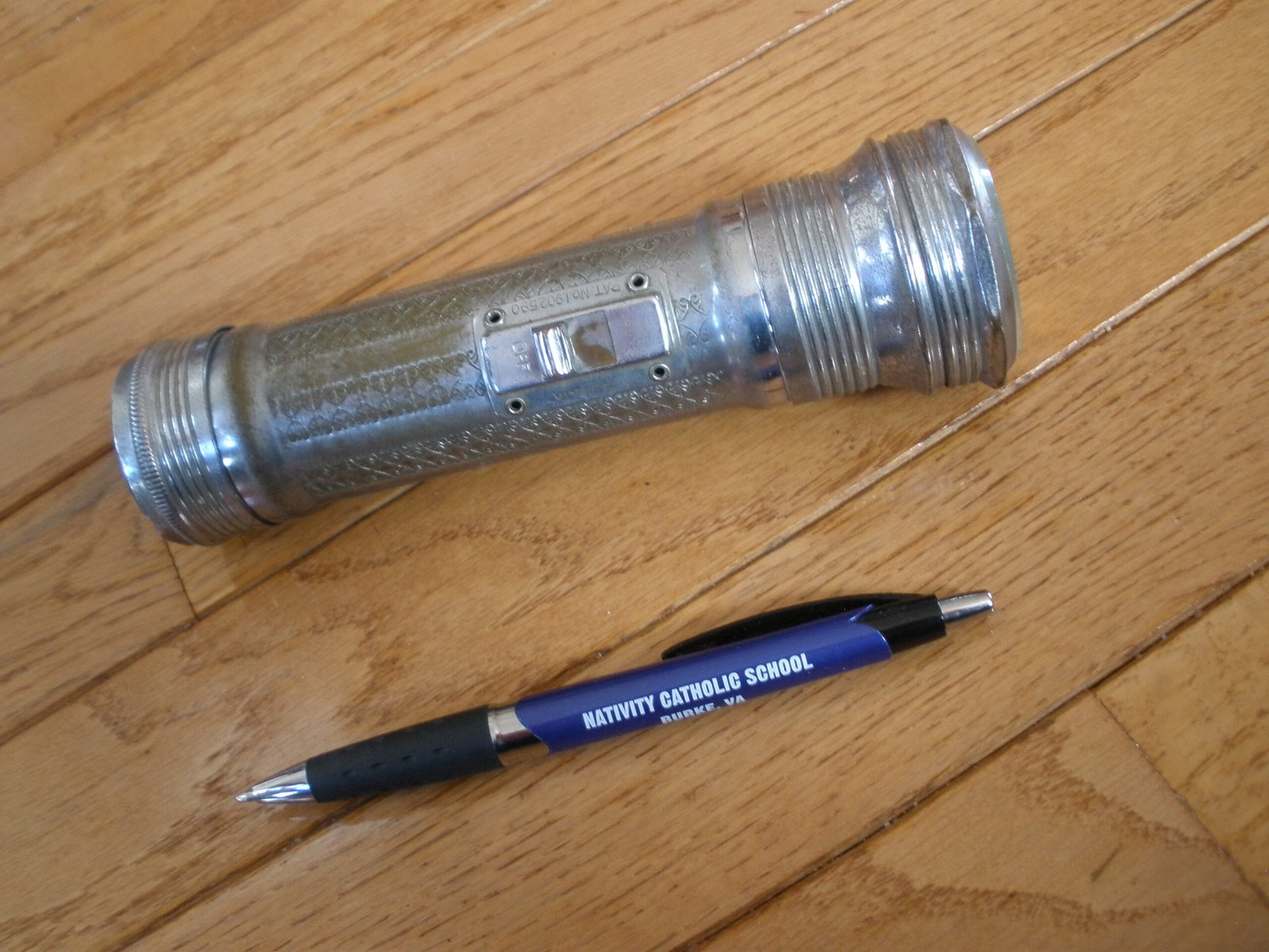 1930s BLACO BEVELED GLASS FLASHLIGHT - Blake Manufacturing Co - Image 7