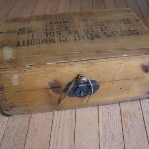 1930s FRENCH PRUNES CRATE - Hinged Storage Box - San Joaquin, CA