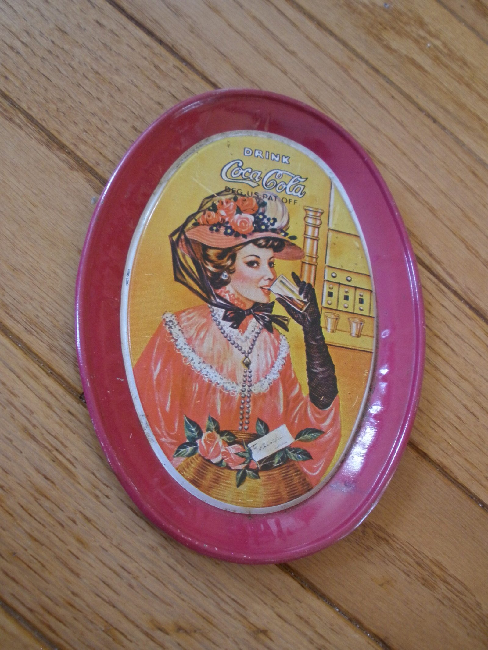 Pair of 1970s COCA COLA GIBSON GIRL TIP TRAYS - Image 5