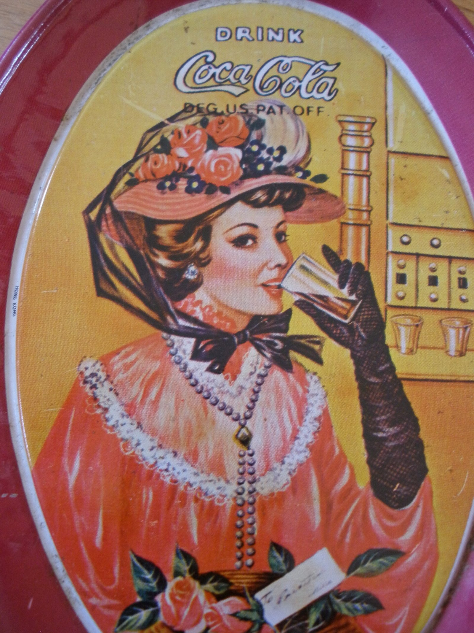 Pair of 1970s COCA COLA GIBSON GIRL TIP TRAYS - Image 6