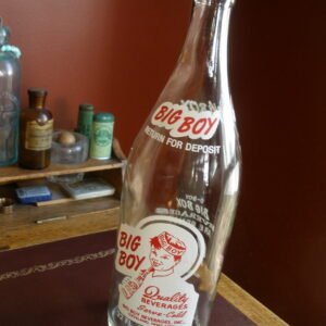 Vintage BIG BOY SODA BOTTLE - Quart Size - Cleveland, Ohio